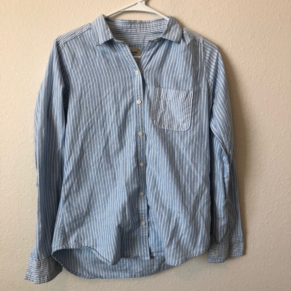 Striped button up